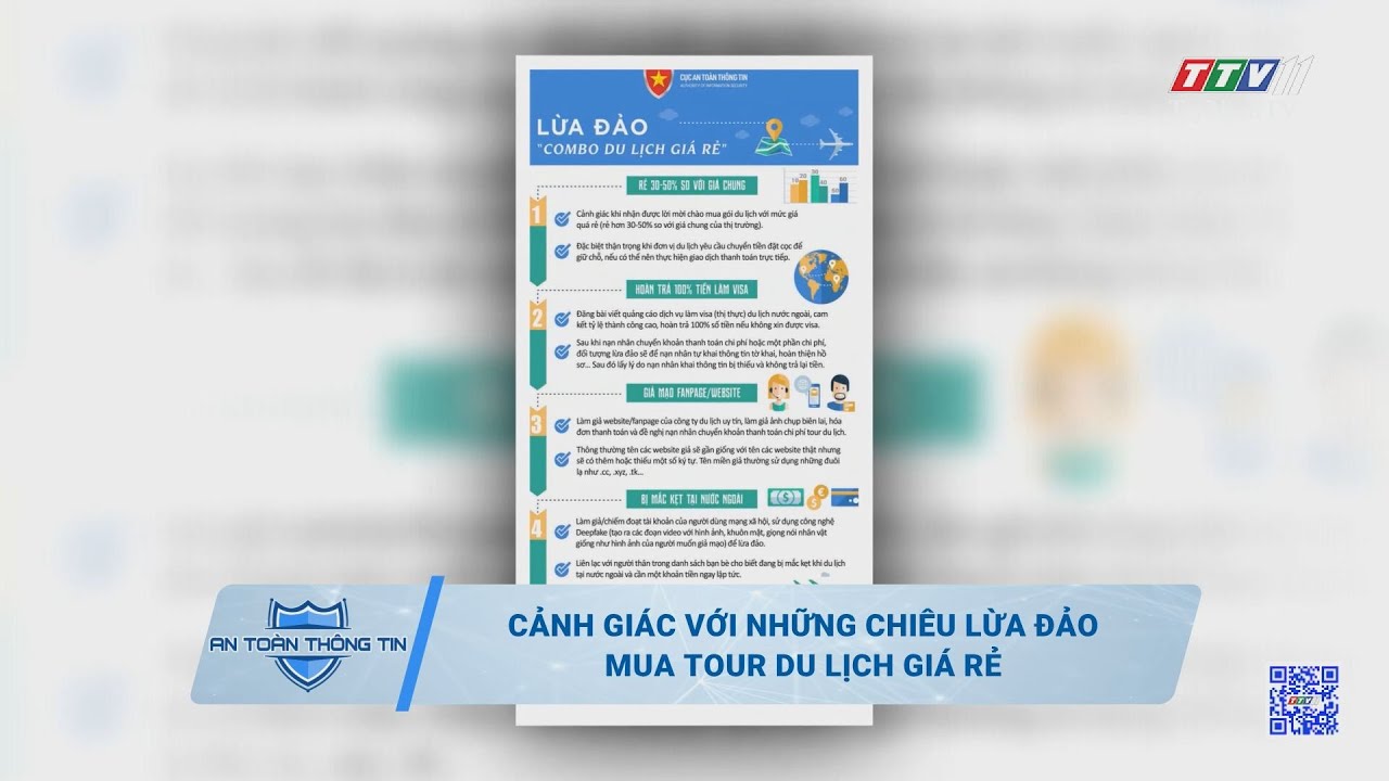 Cảnh giác với những chiêu lừa đảo mua tour du lịch giá rẻ | AN TOÀN THÔNG TIN | TayNinhTV